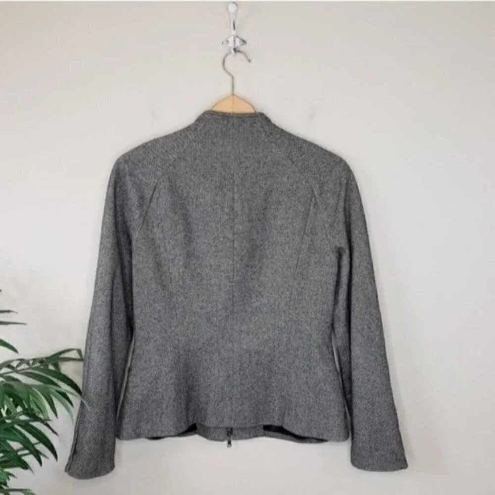 Jenne Maac Herringbone Zipper Jacket